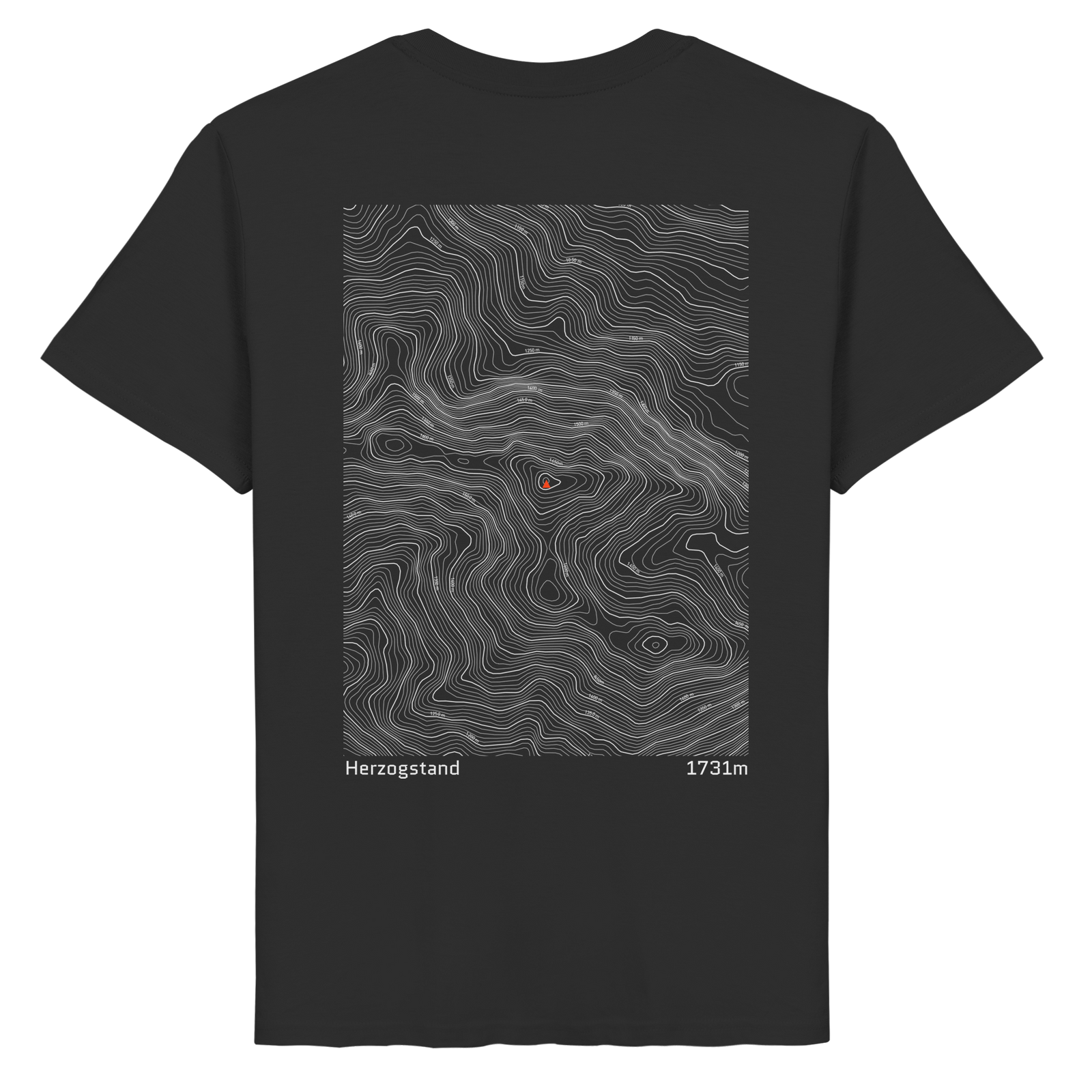 Herzogstand Höhenlinien T-Shirt (Unisex)