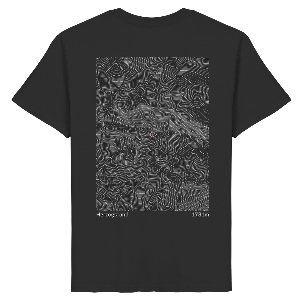 Herzogstand Höhenlinien T-Shirt (Unisex)