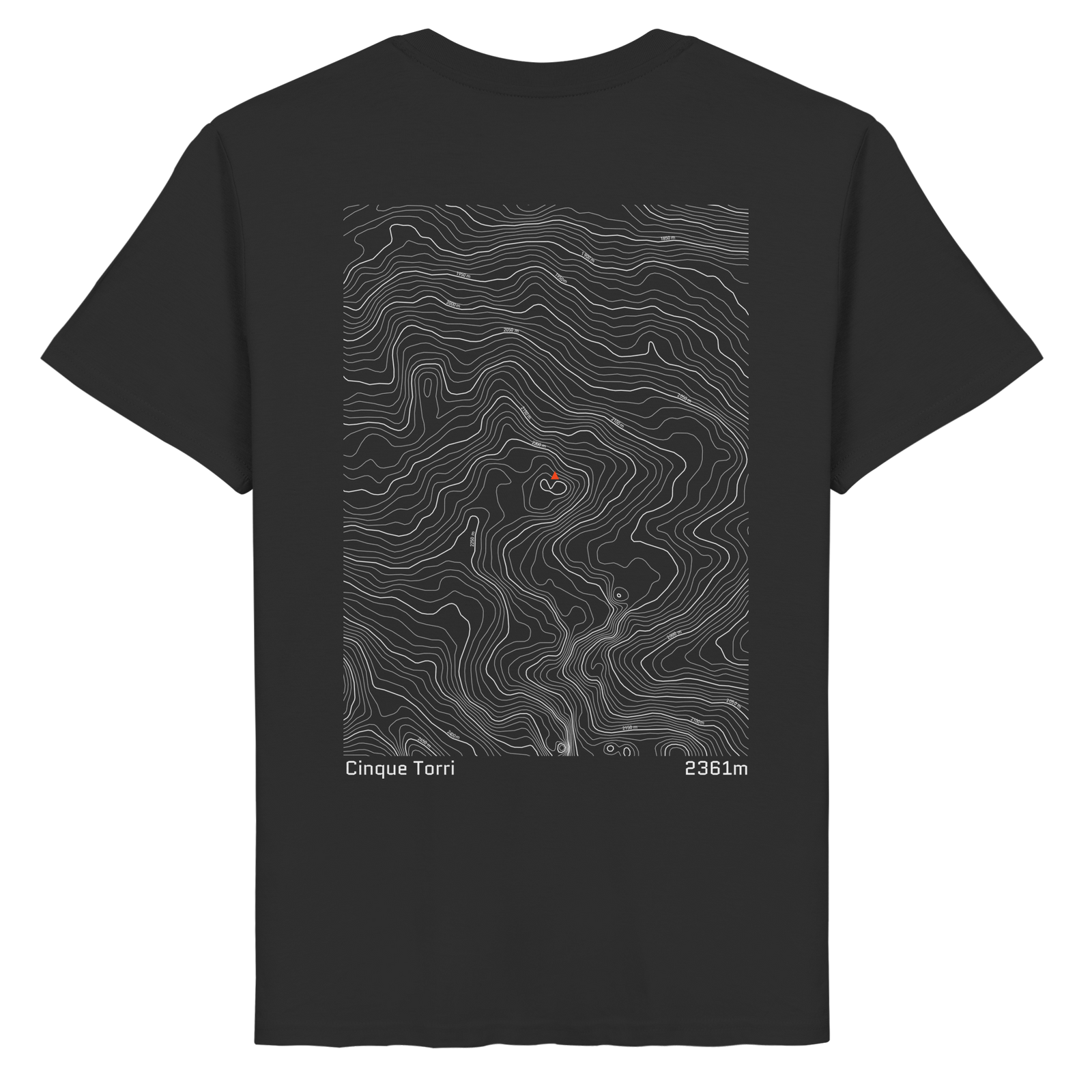 Cinque Torri Höhenlinien T-Shirt (Unisex)