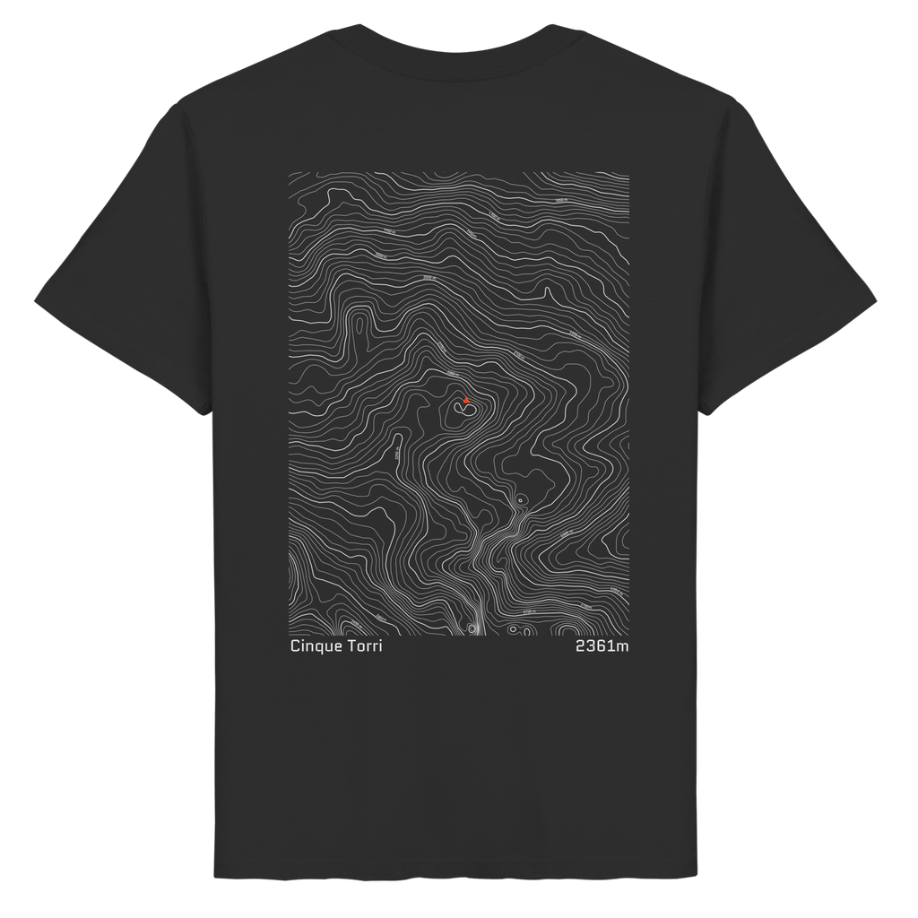 Cinque Torri Höhenlinien T-Shirt (Unisex)