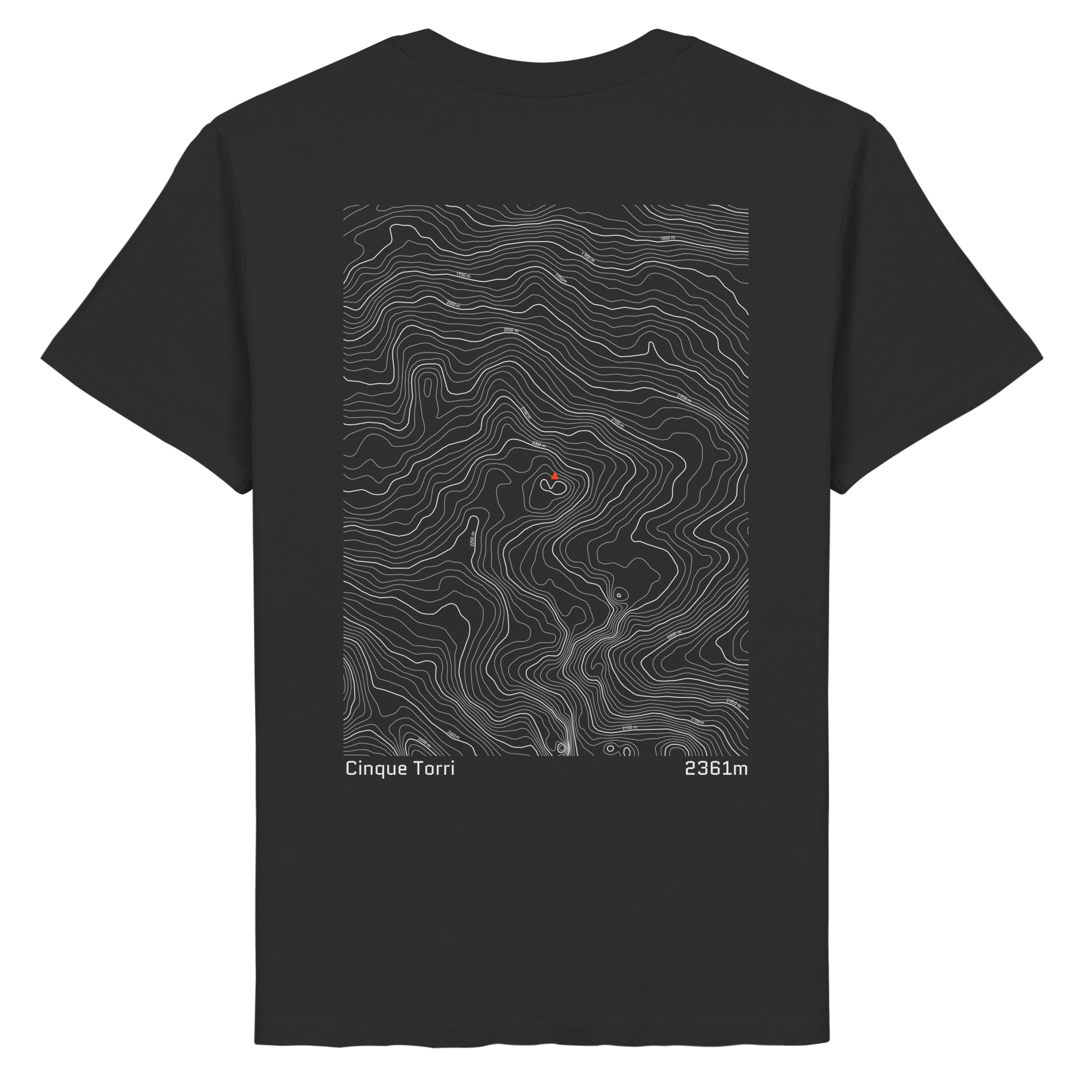 Cinque Torri Höhenlinien T-Shirt (Unisex)