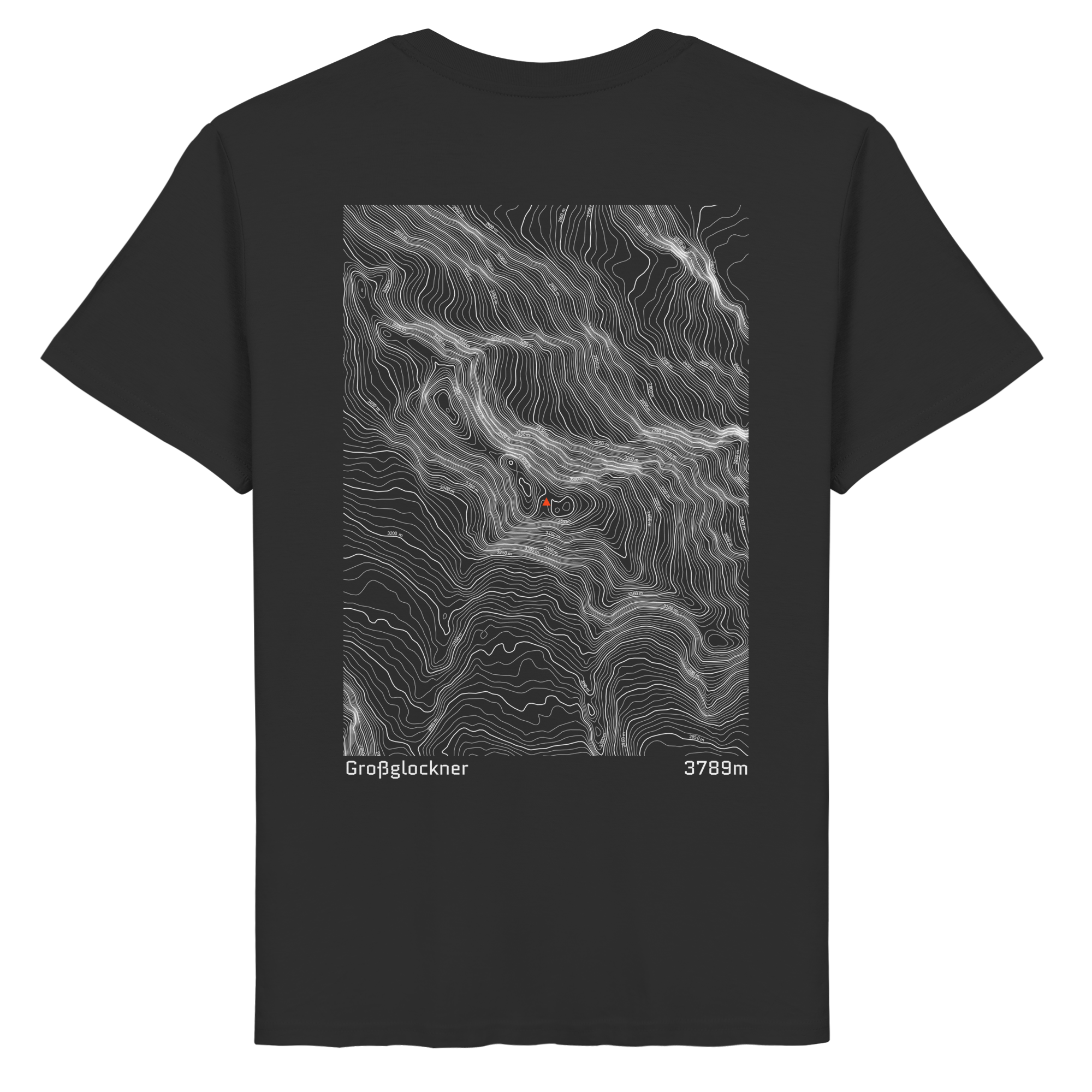 Großglockner Höhenlinien T-Shirt (Unisex)
