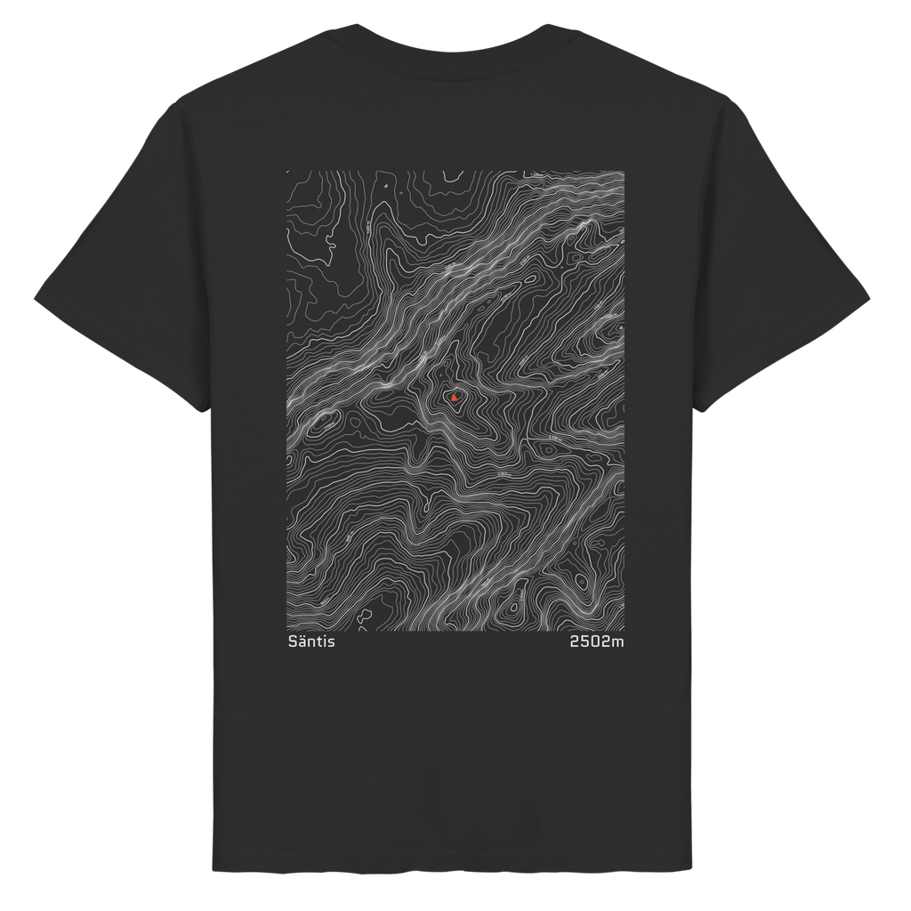 Säntis Höhenlinien T-Shirt (Unisex)