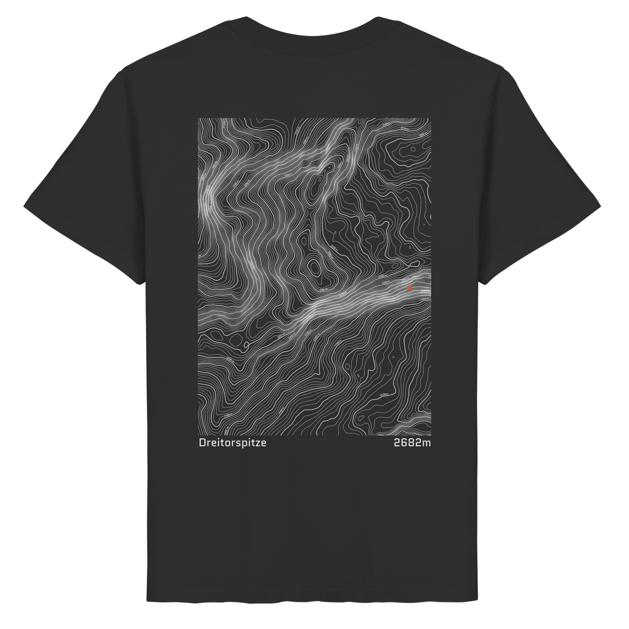 Dreitorspitze Höhenlinien T-Shirt (Unisex)