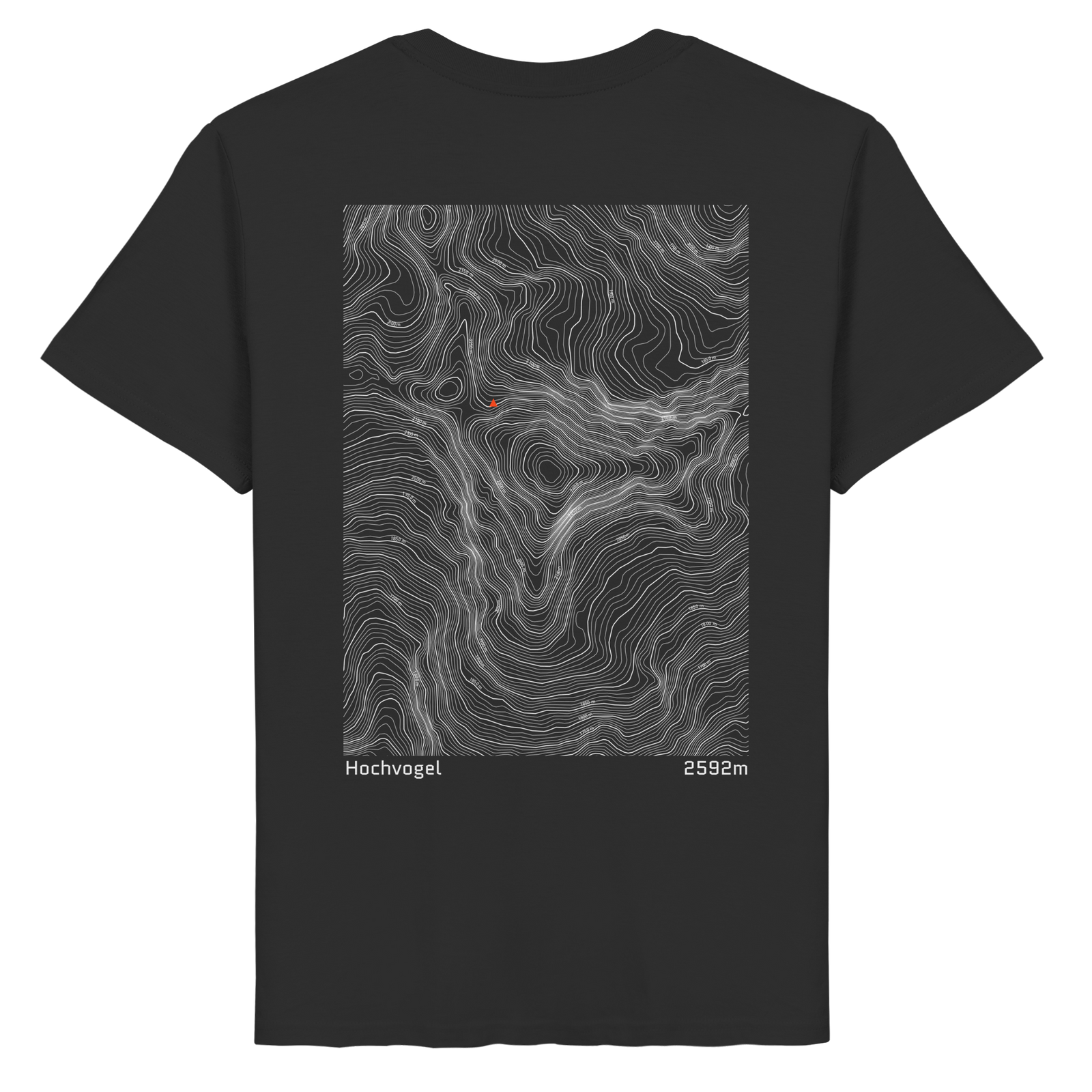 Hochvogel Höhenlinien T-Shirt (Unisex)