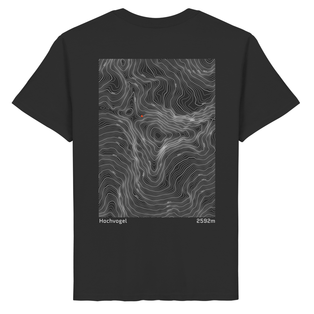 Hochvogel Höhenlinien T-Shirt (Unisex)
