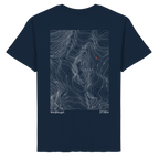 Weißkugel Höhenlinien T-Shirt (Unisex)