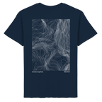Dufourspitze Höhenlinien T-Shirt (Unisex)