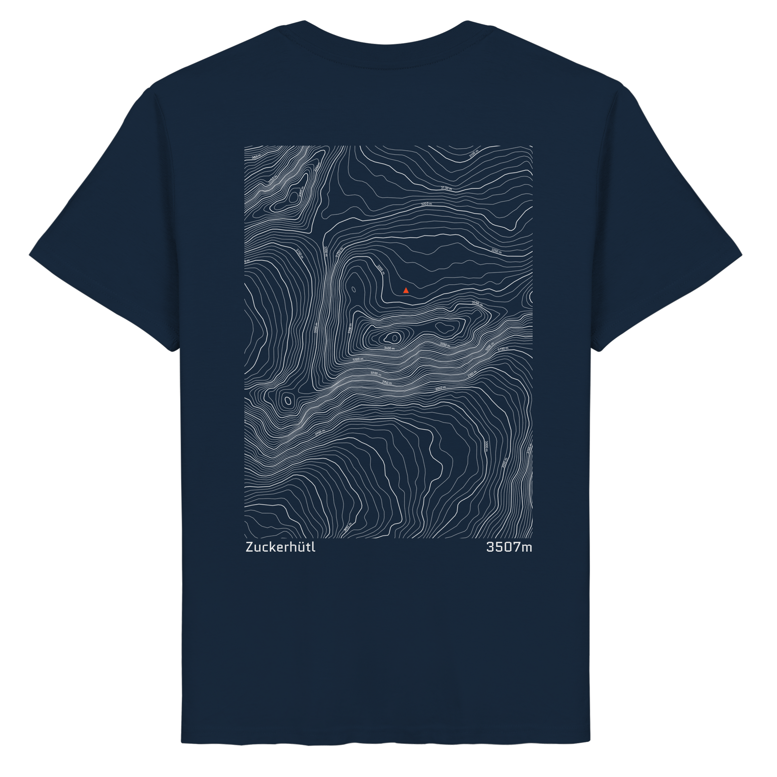 Zuckerhütl Höhenlinien T-Shirt  (Unisex)