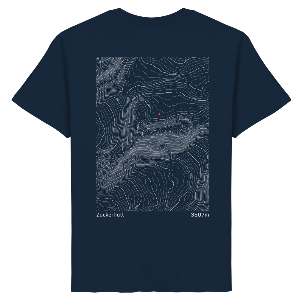 Zuckerhütl Höhenlinien T-Shirt  (Unisex)
