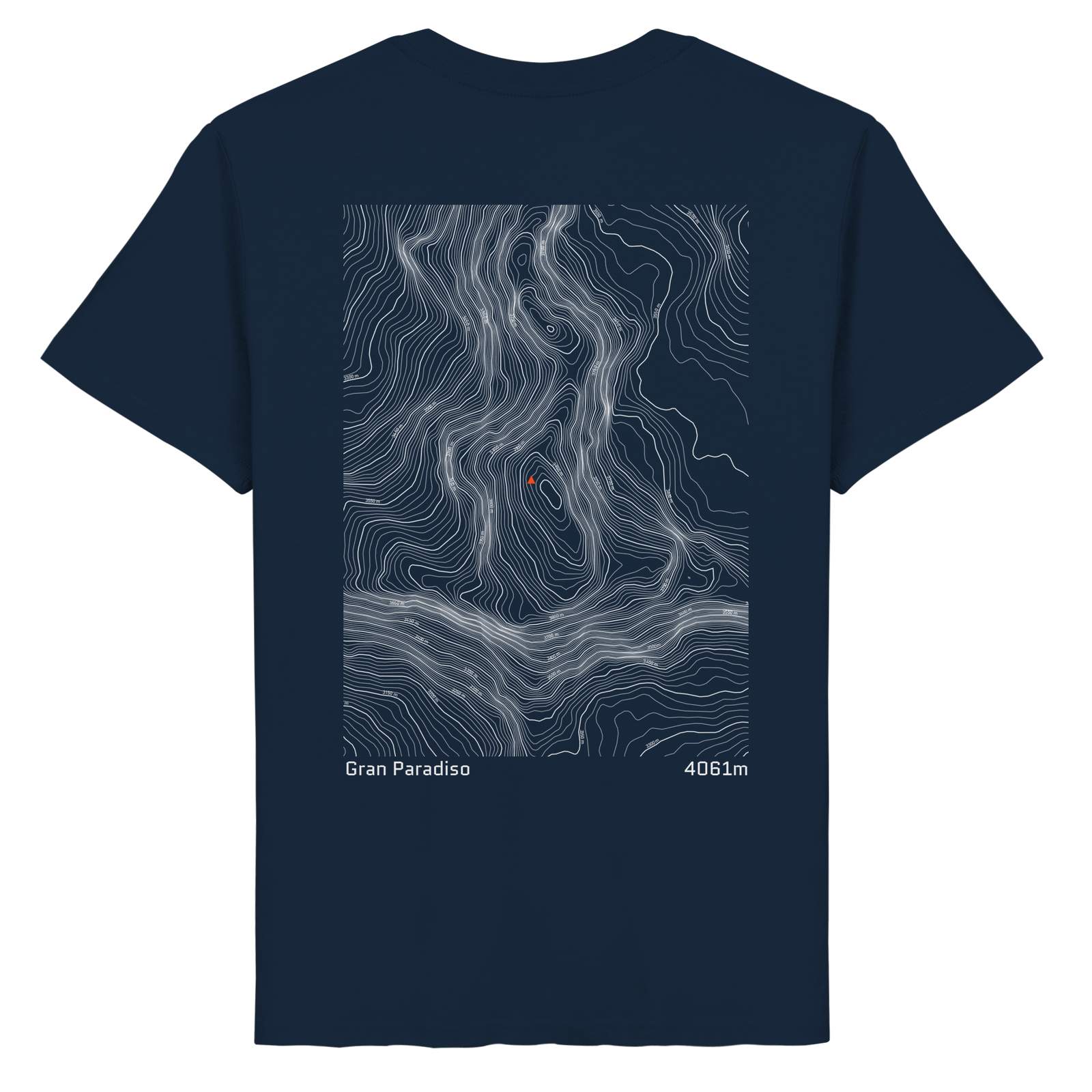 Gran Paradiso Höhenlinien T-Shirt (Unisex)