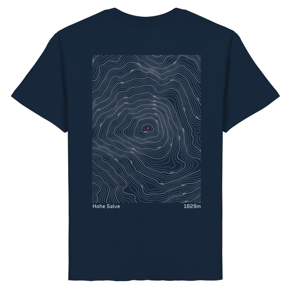 Hohe Salve Höhenlinien T-Shirt (Unisex)