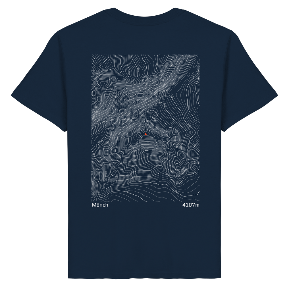 Mönch Höhenlinien T-Shirt (Unisex)