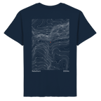 Nebelhorn Höhenlinien T-Shirt (Unisex)