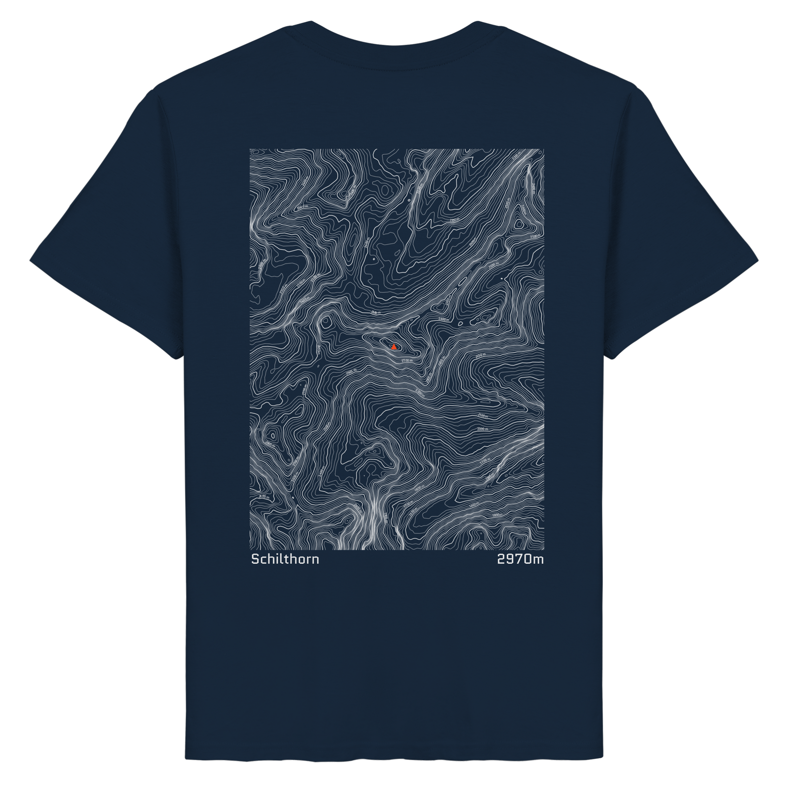 Schilthorn Höhenlinien T-Shirt (Unisex)