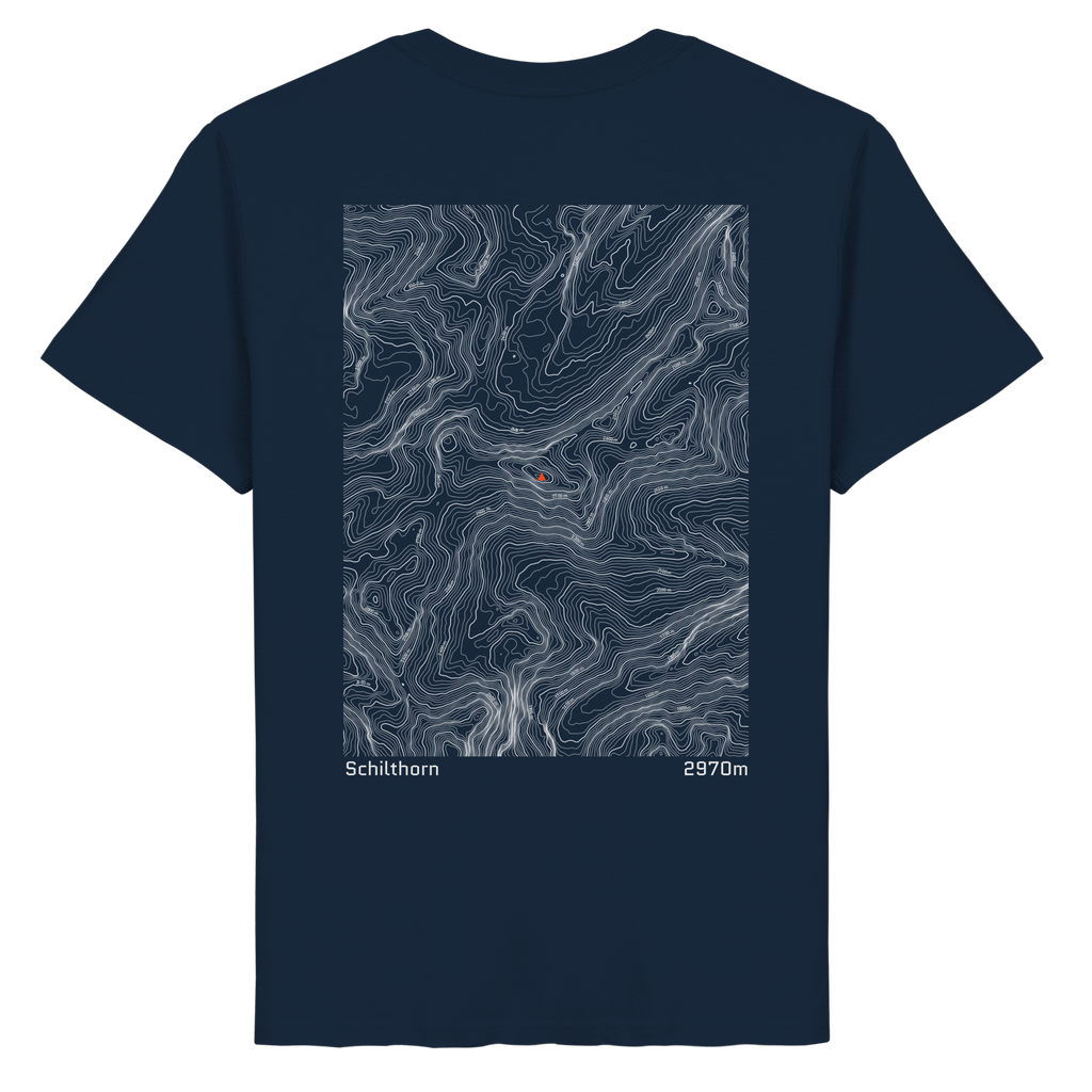 Schilthorn Höhenlinien T-Shirt (Unisex)