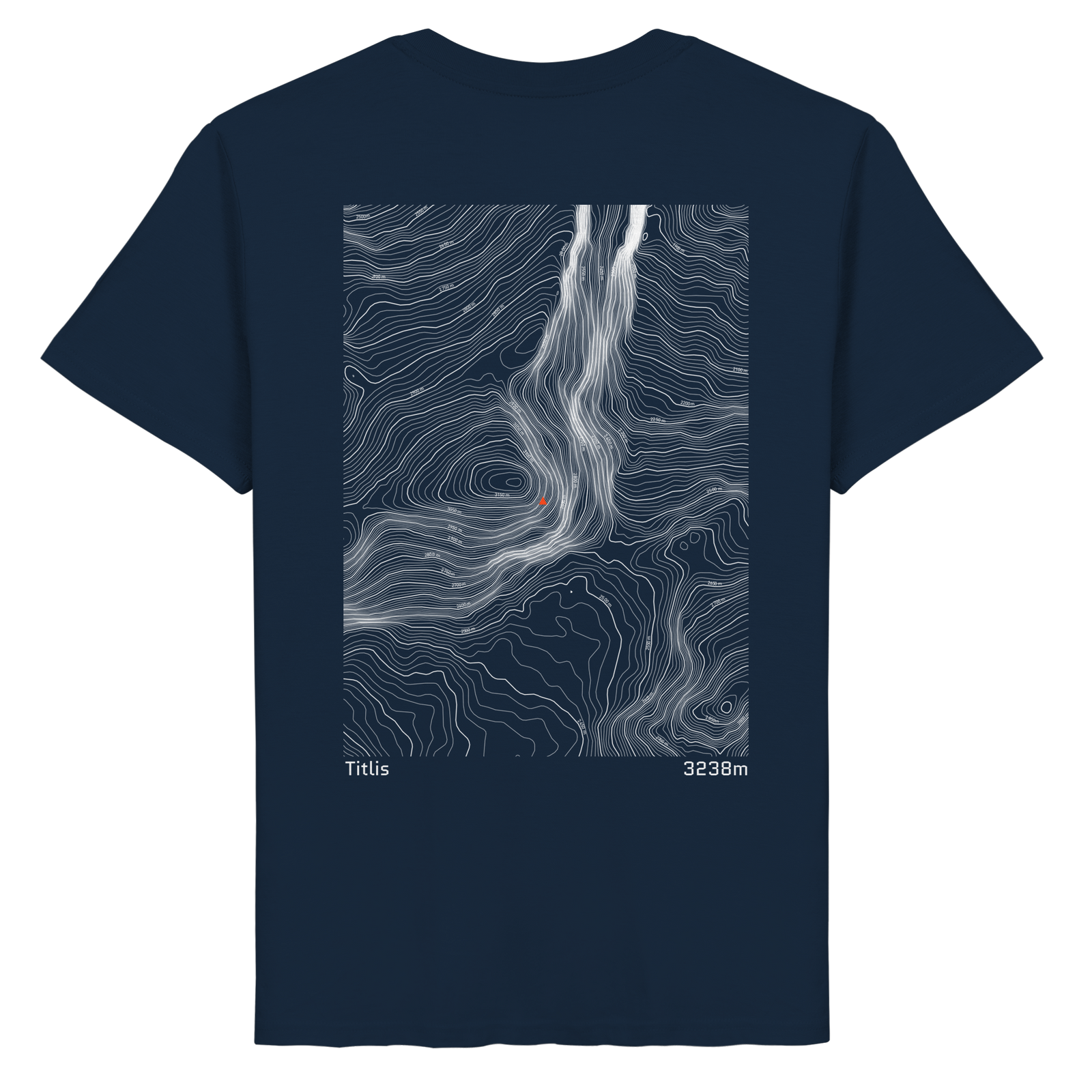 Titlis Höhenlinien T-Shirt (Unisex)