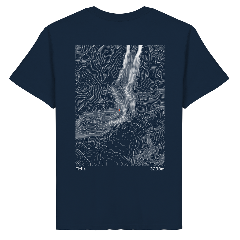 Titlis Höhenlinien T-Shirt (Unisex)