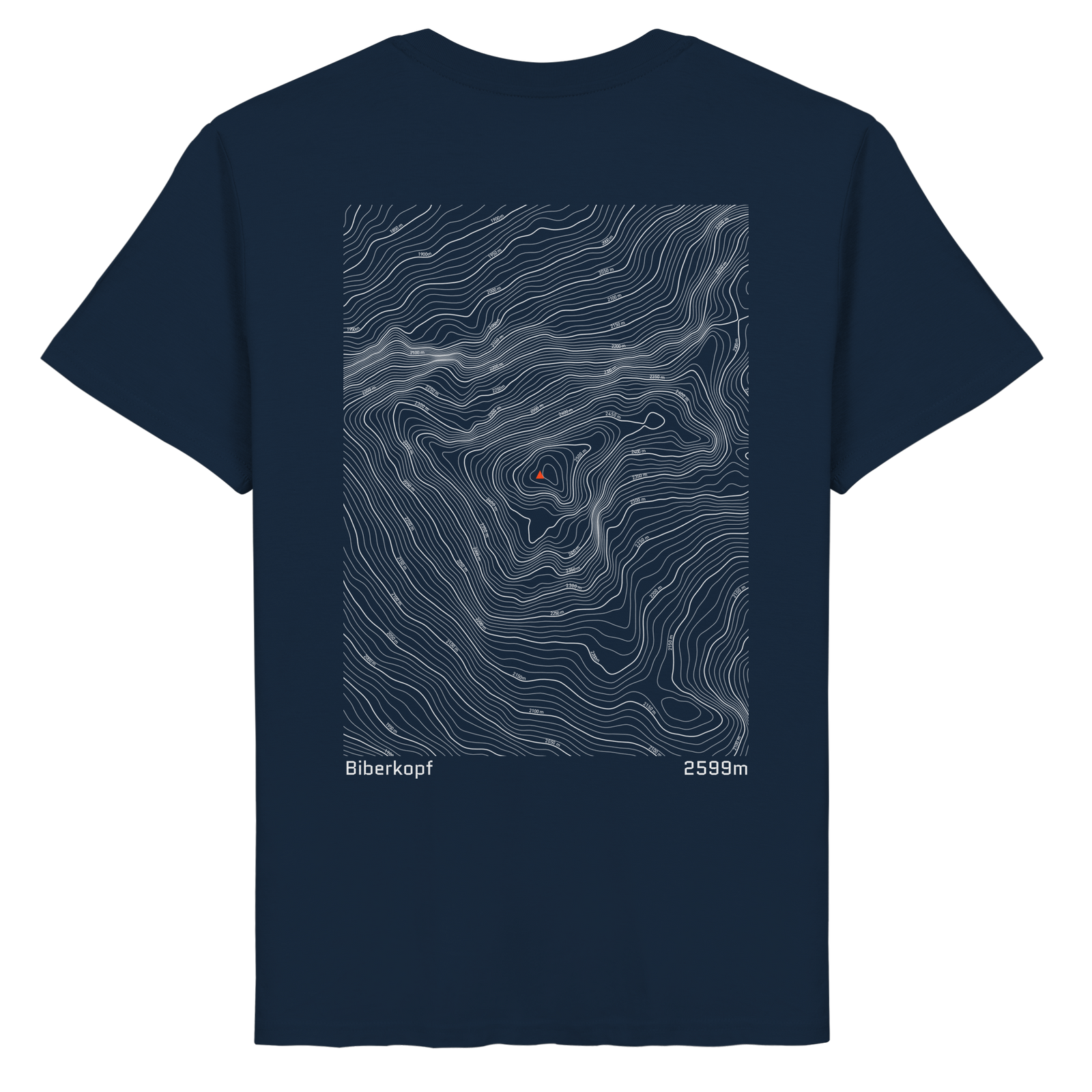 Biberkopf Höhenlinien T-Shirt (Unisex)