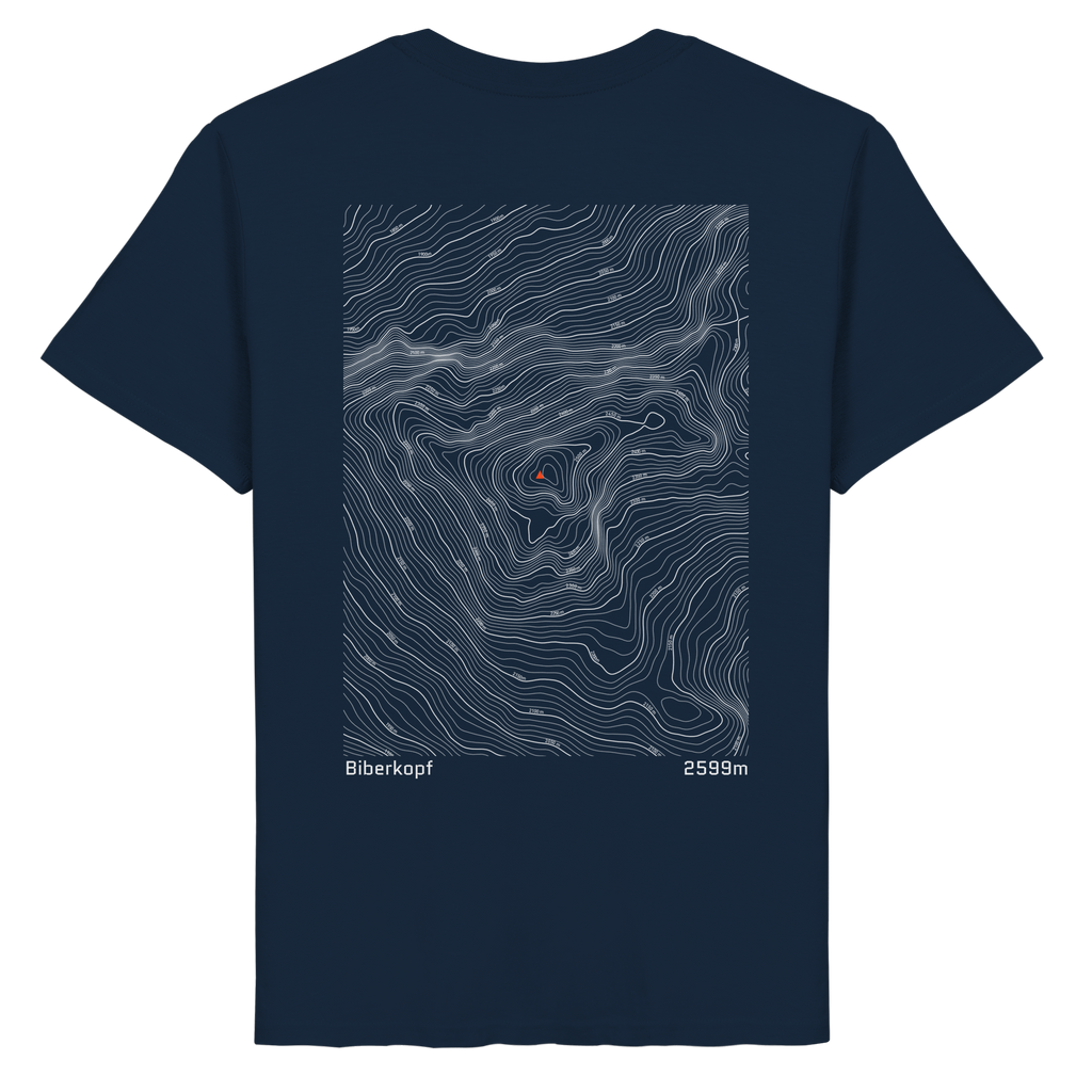 Biberkopf Höhenlinien T-Shirt (Unisex)
