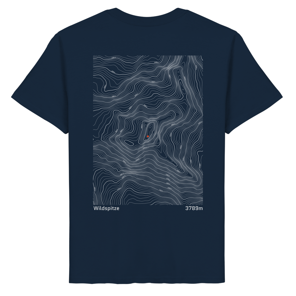 Wildspitze Höhenlinien T-Shirt (Unisex)
