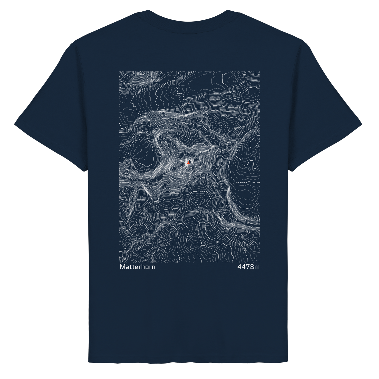 Matterhorn Höhenlinien T-Shirt (Unisex)