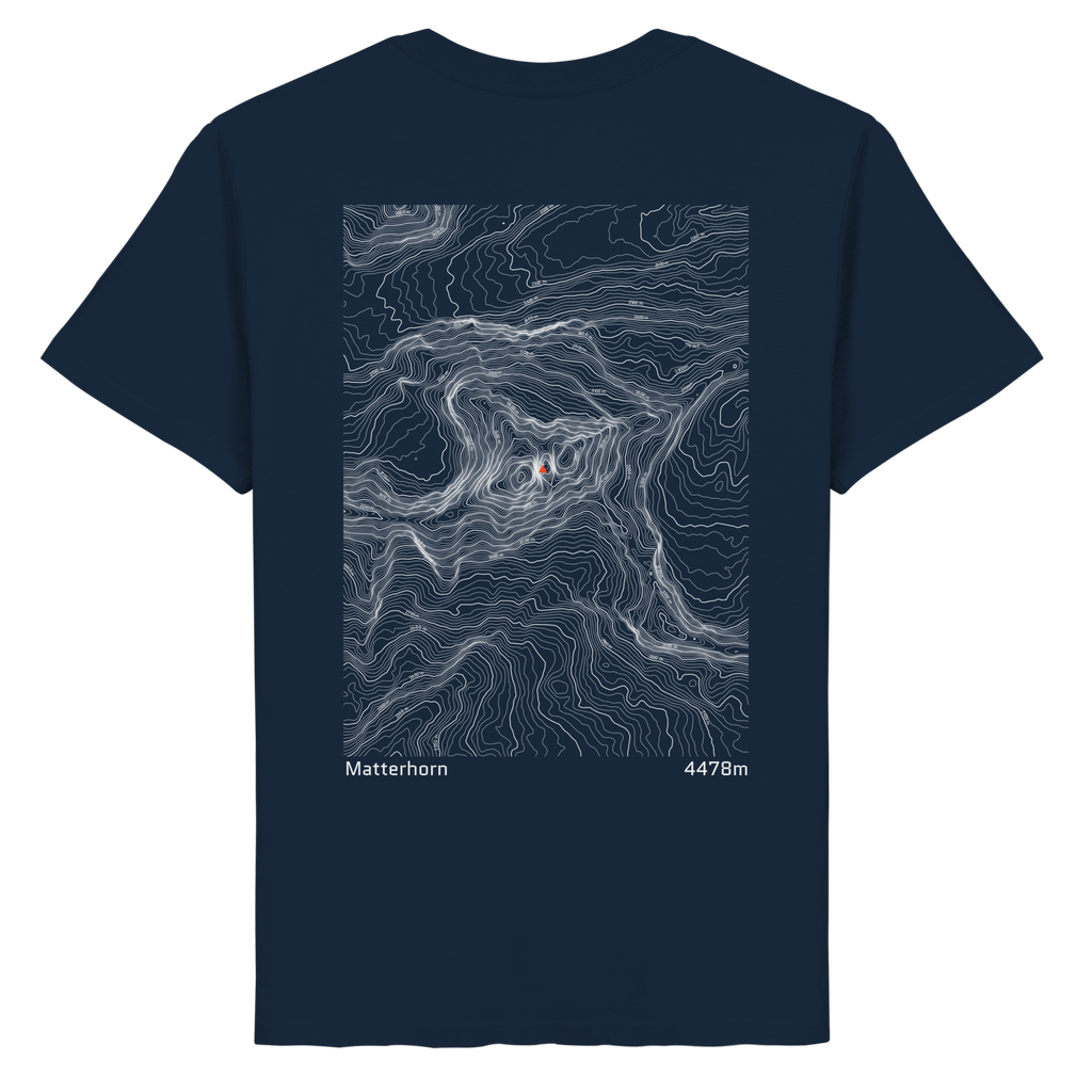 Matterhorn Höhenlinien T-Shirt (Unisex)
