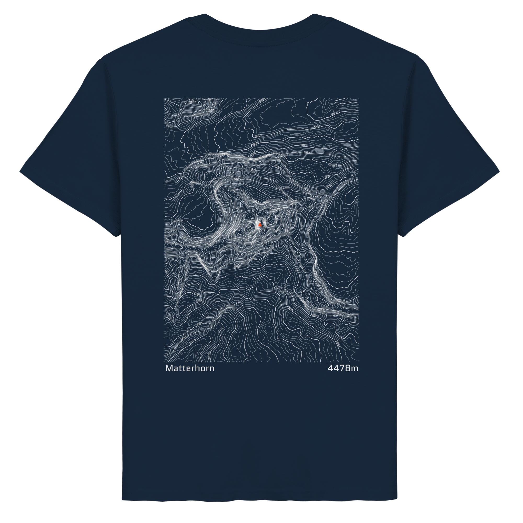 Matterhorn Höhenlinien T-Shirt (Unisex)