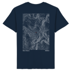 Mont Blanc Höhenlinien T-Shirt (Unisex)