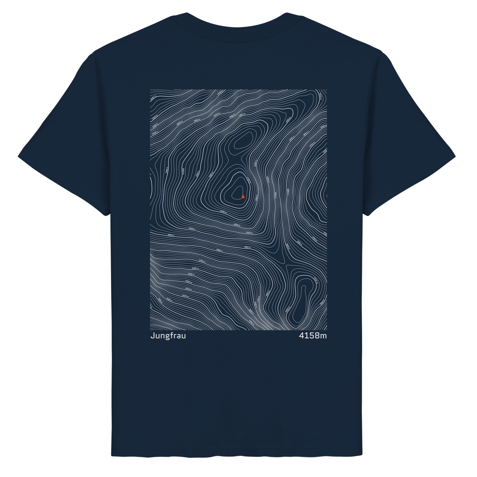 Jungfrau Höhenlinien T-Shirt (Unisex)
