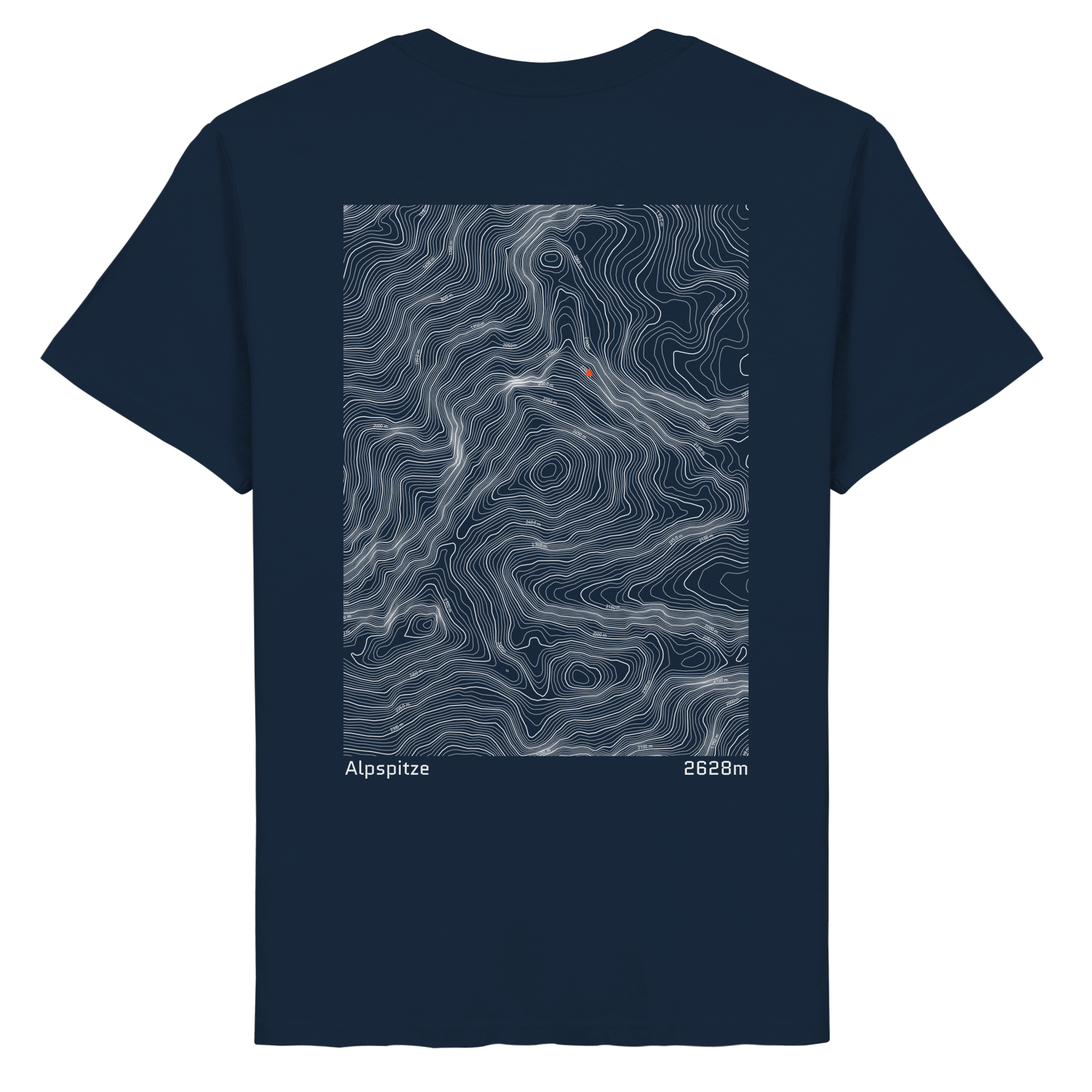 Alpspitze Höhenlinie T-Shirt (Unisex)