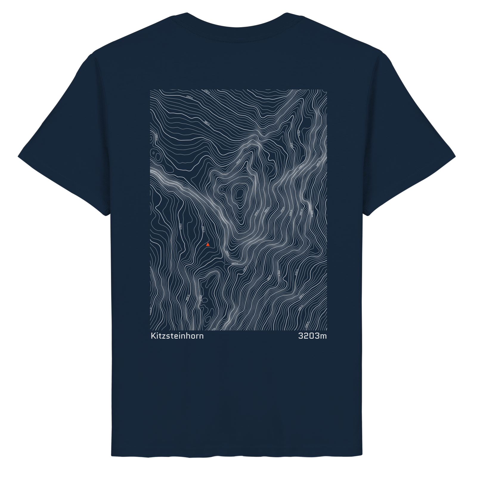 Kitzsteinhorn Höhenlinien T-Shirt (Unisex)