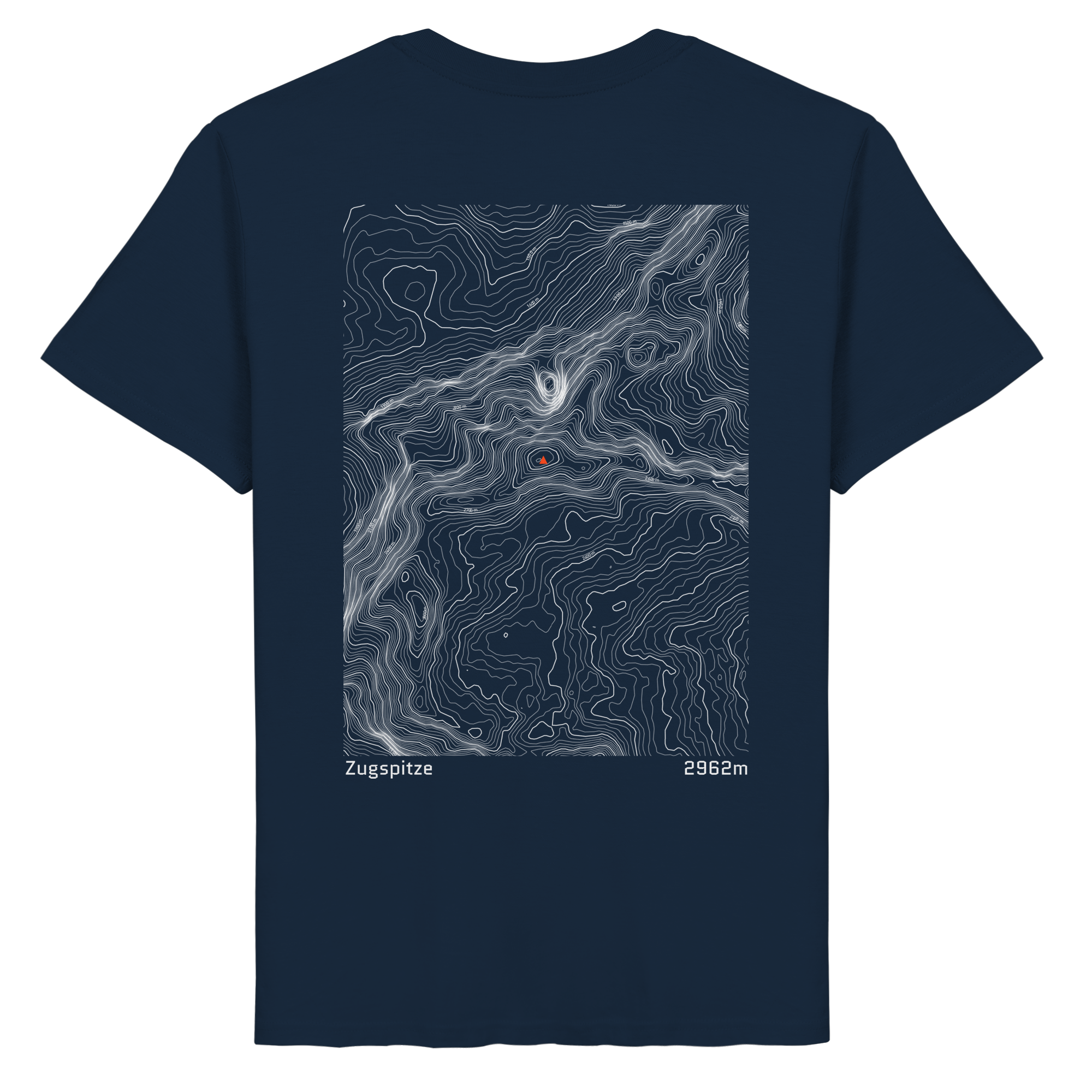 Zugspitze Höhenlinien T-Shirt (Unisex)