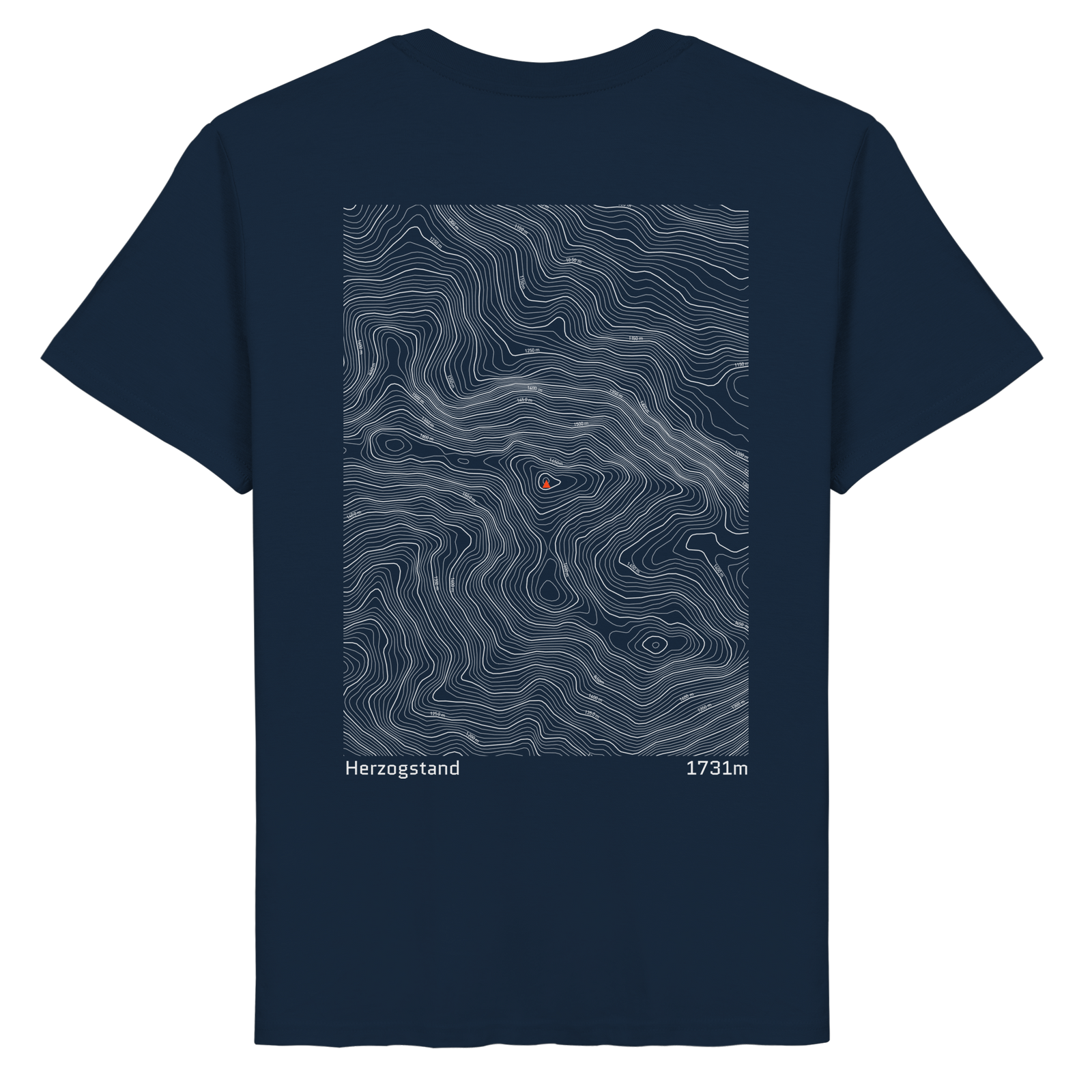 Herzogstand Höhenlinien T-Shirt (Unisex)