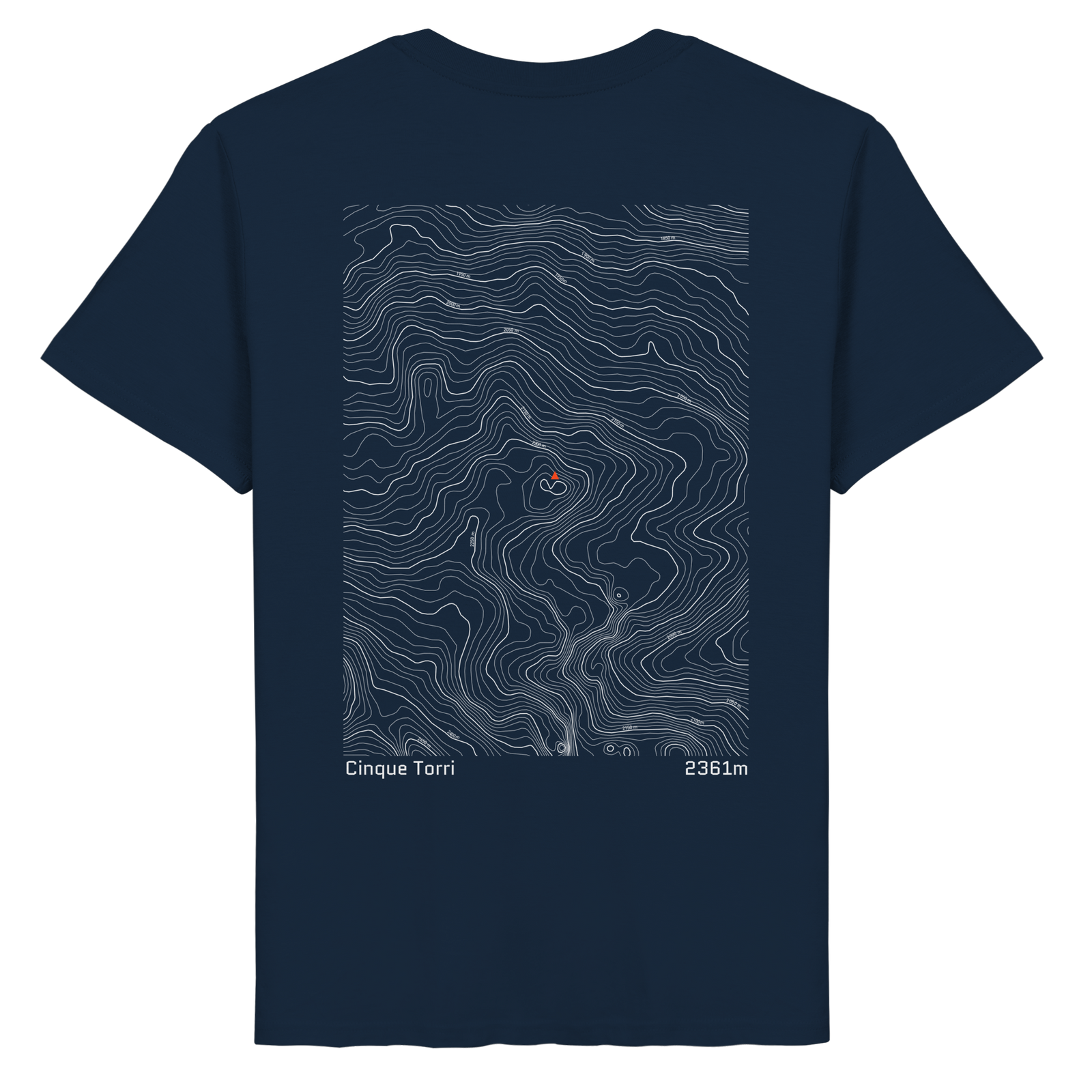 Cinque Torri Höhenlinien T-Shirt (Unisex)
