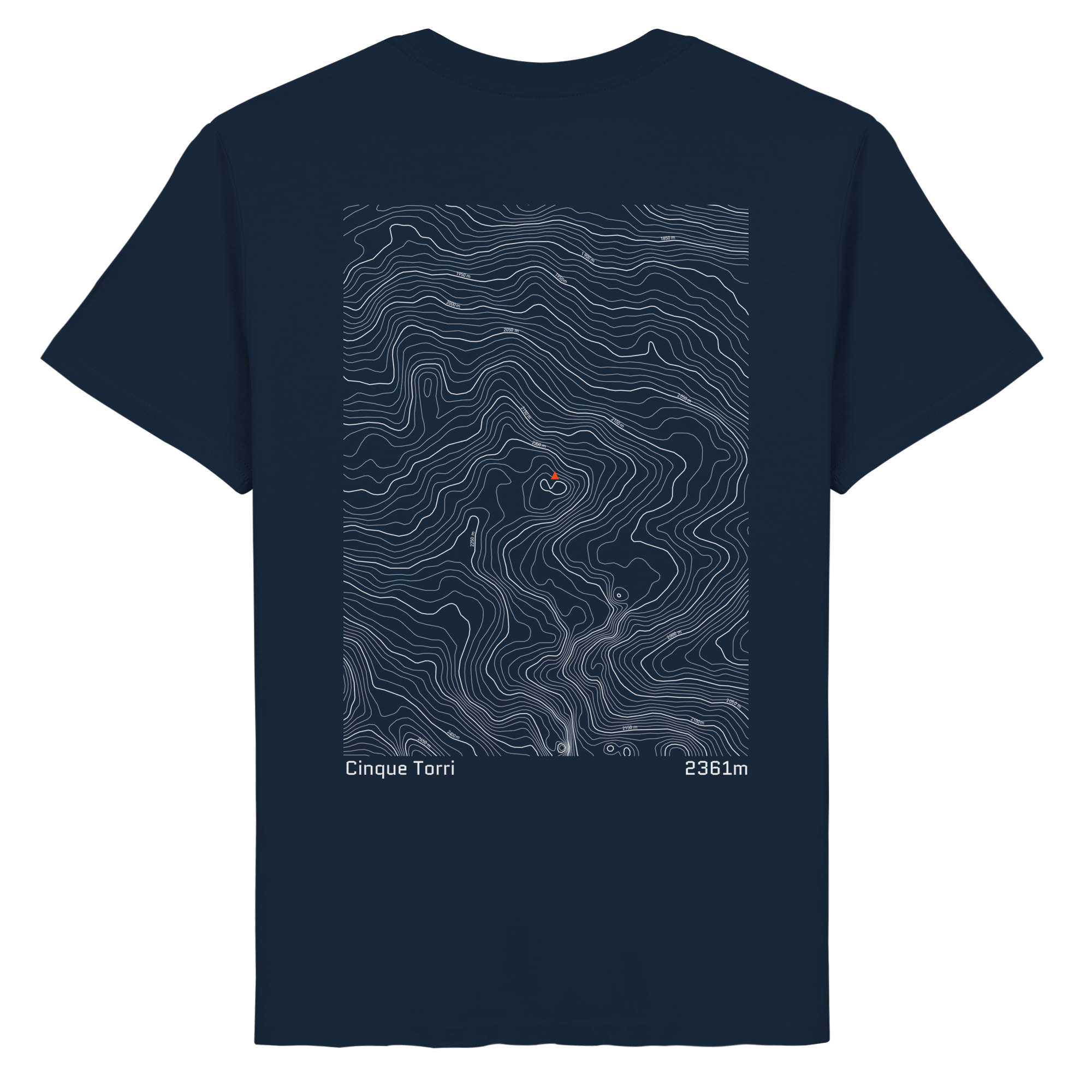 Cinque Torri Höhenlinien T-Shirt (Unisex)