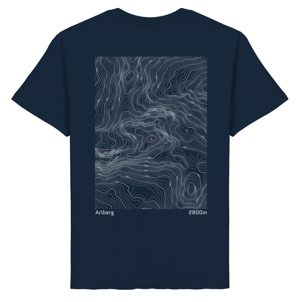 Arlberg Höhenlinien T-Shirt (Unisex)