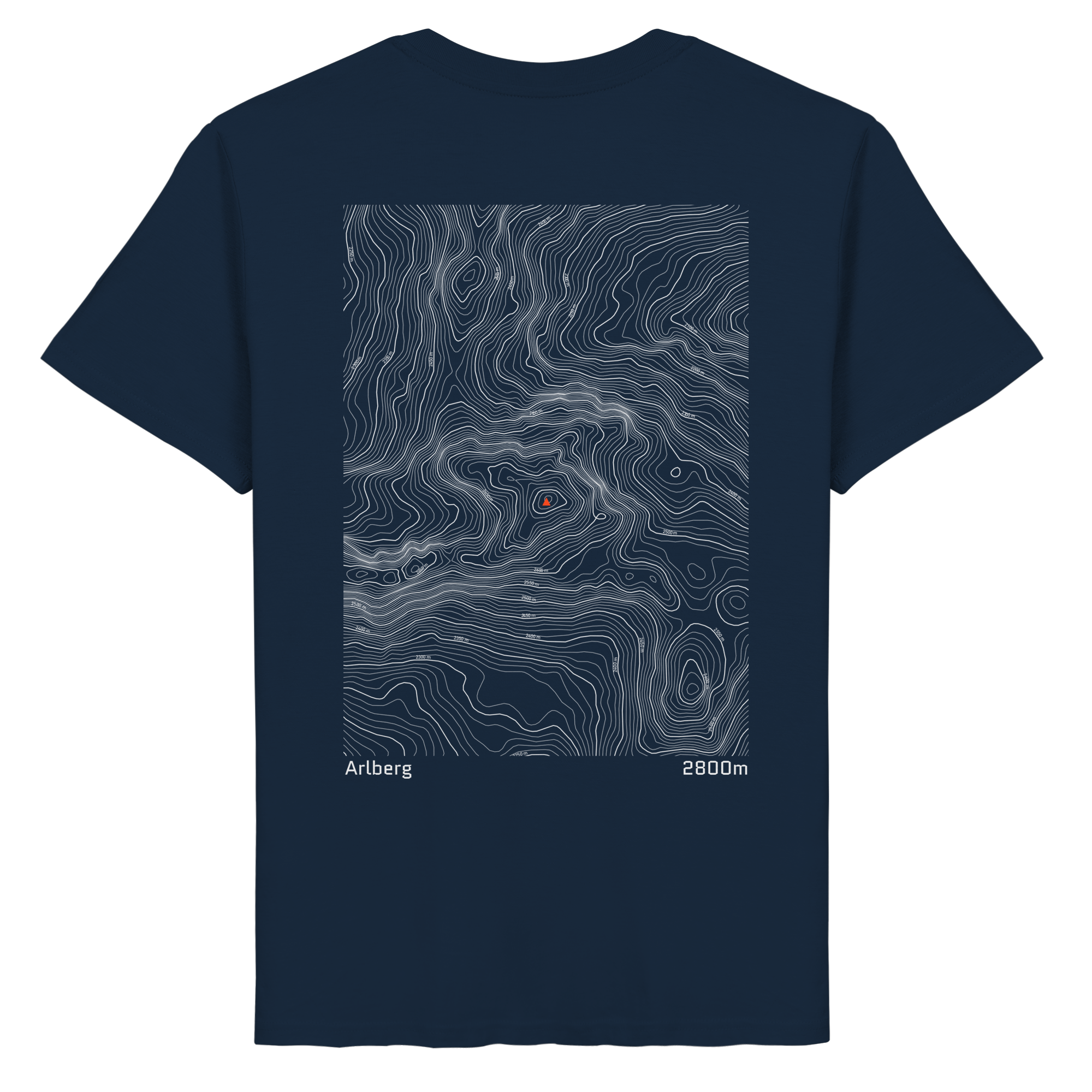 Arlberg Höhenlinien T-Shirt (Unisex)