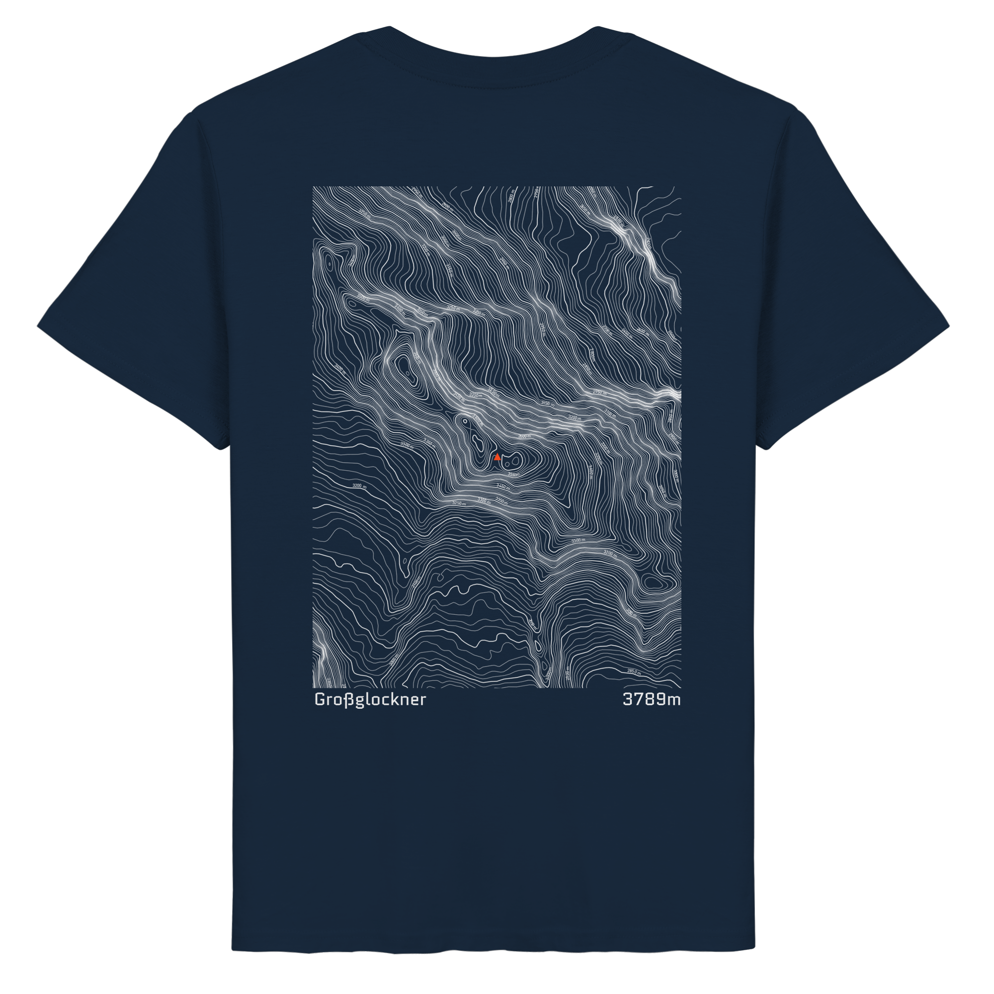 Großglockner Höhenlinien T-Shirt (Unisex)