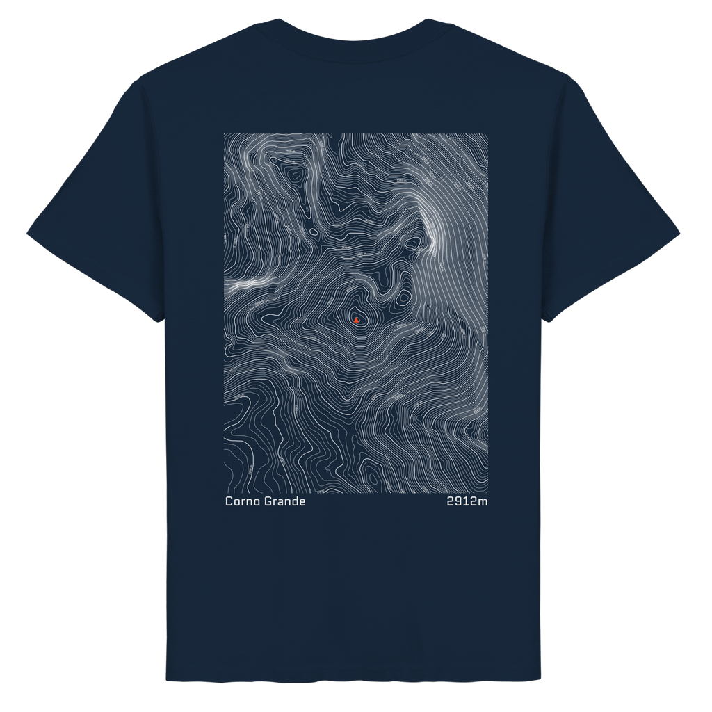 Corno Grande Höhenlinien T-Shirt (Unisex)