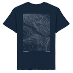 Lyskamm Höhenlinien T-Shirt (Unisex)