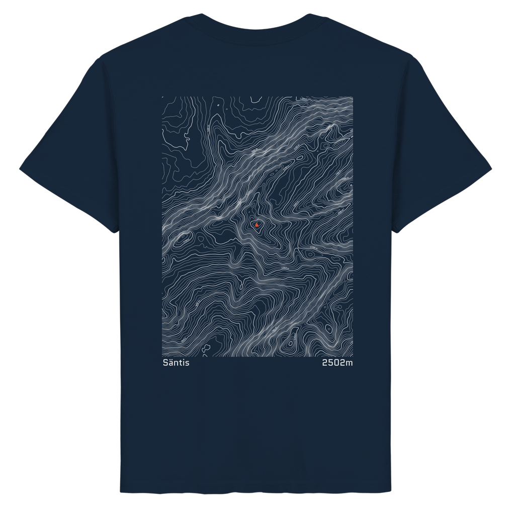 Säntis Höhenlinien T-Shirt (Unisex)