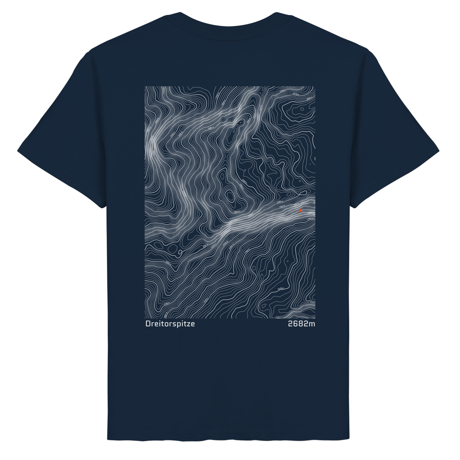 Dreitorspitze Höhenlinien T-Shirt (Unisex)