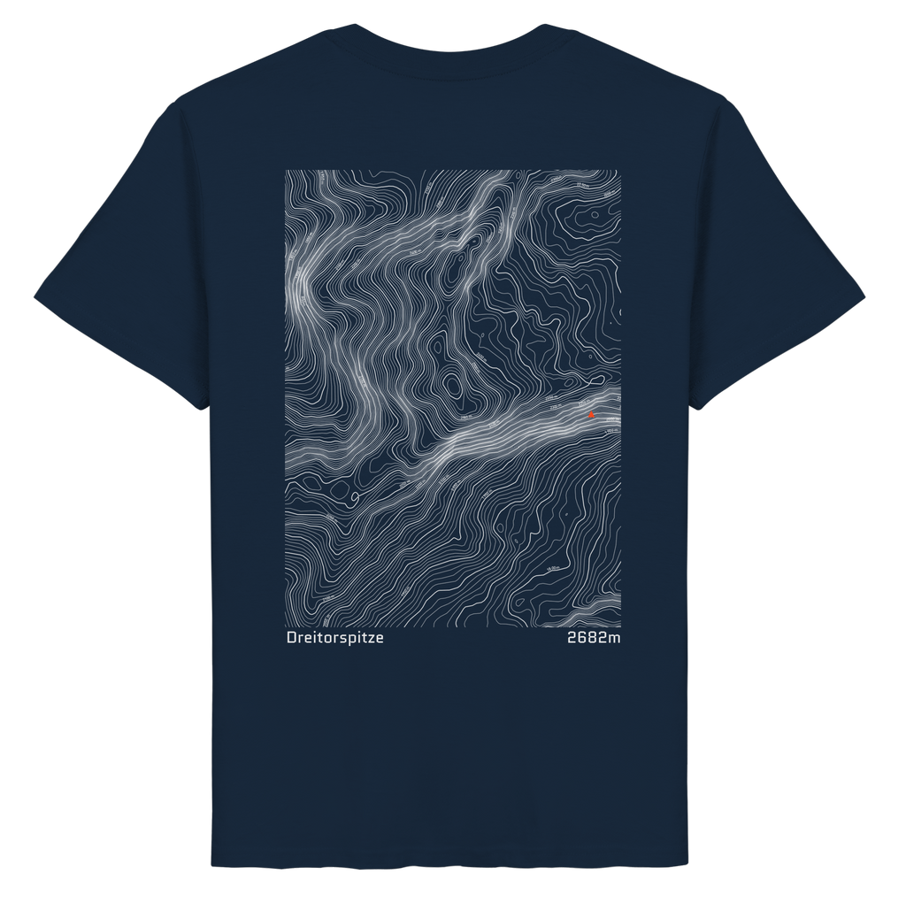 Dreitorspitze Höhenlinien T-Shirt (Unisex)