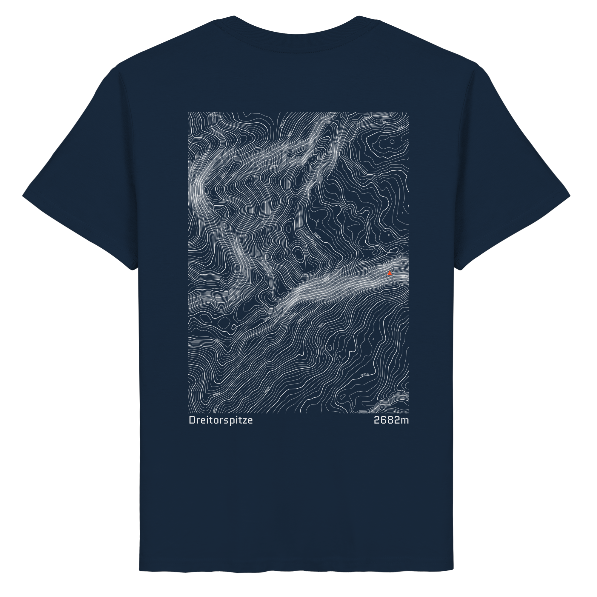 Dreitorspitze Höhenlinien T-Shirt (Unisex)
