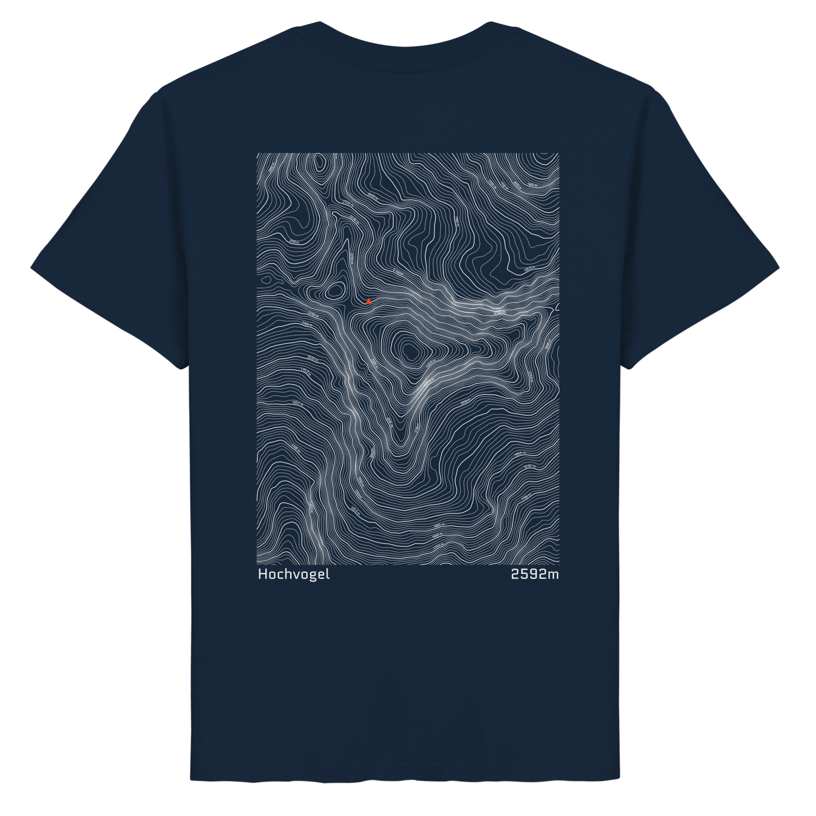 Hochvogel Höhenlinien T-Shirt (Unisex)