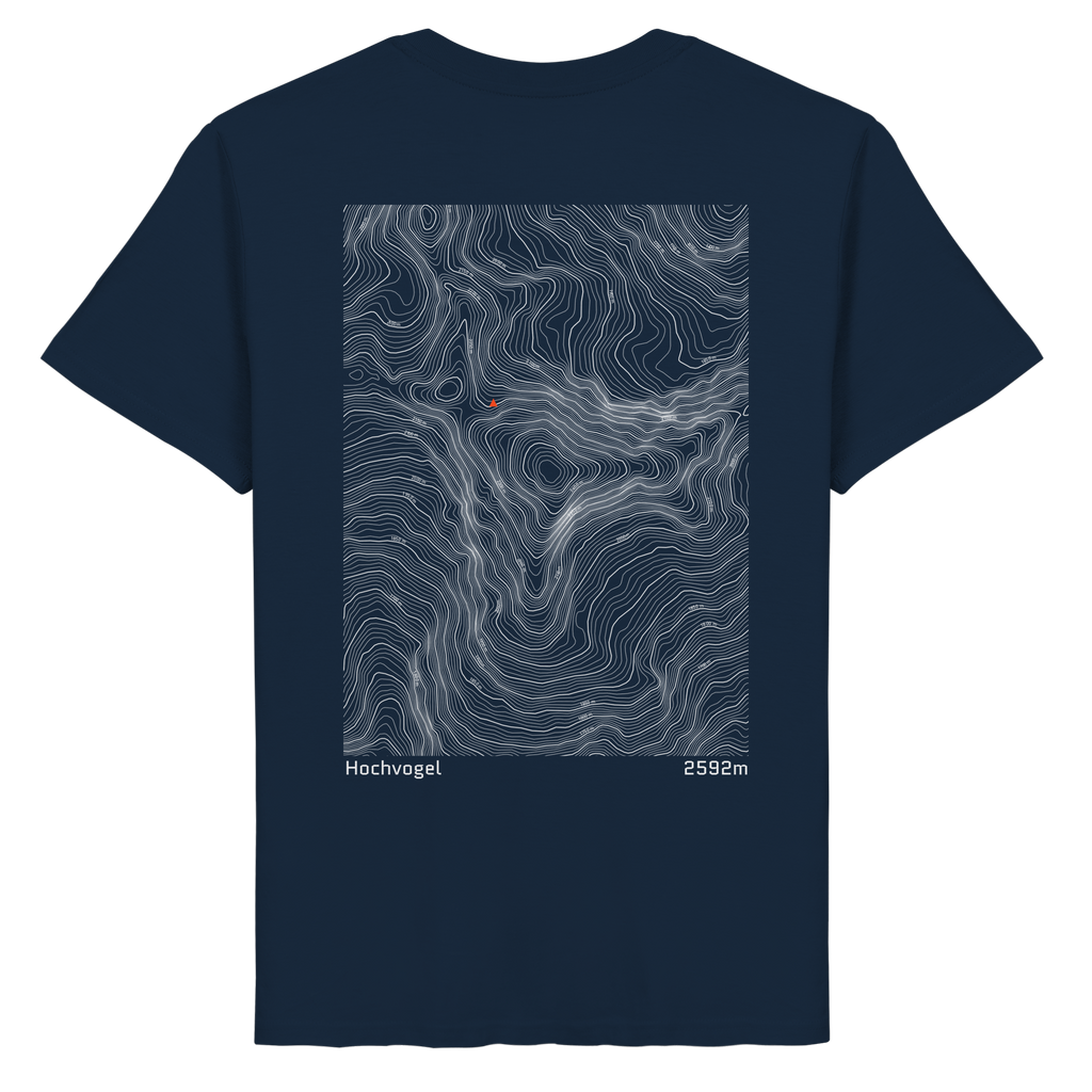Hochvogel Höhenlinien T-Shirt (Unisex)