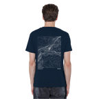 Watzmann Höhenlinien T-Shirt (Unisex)