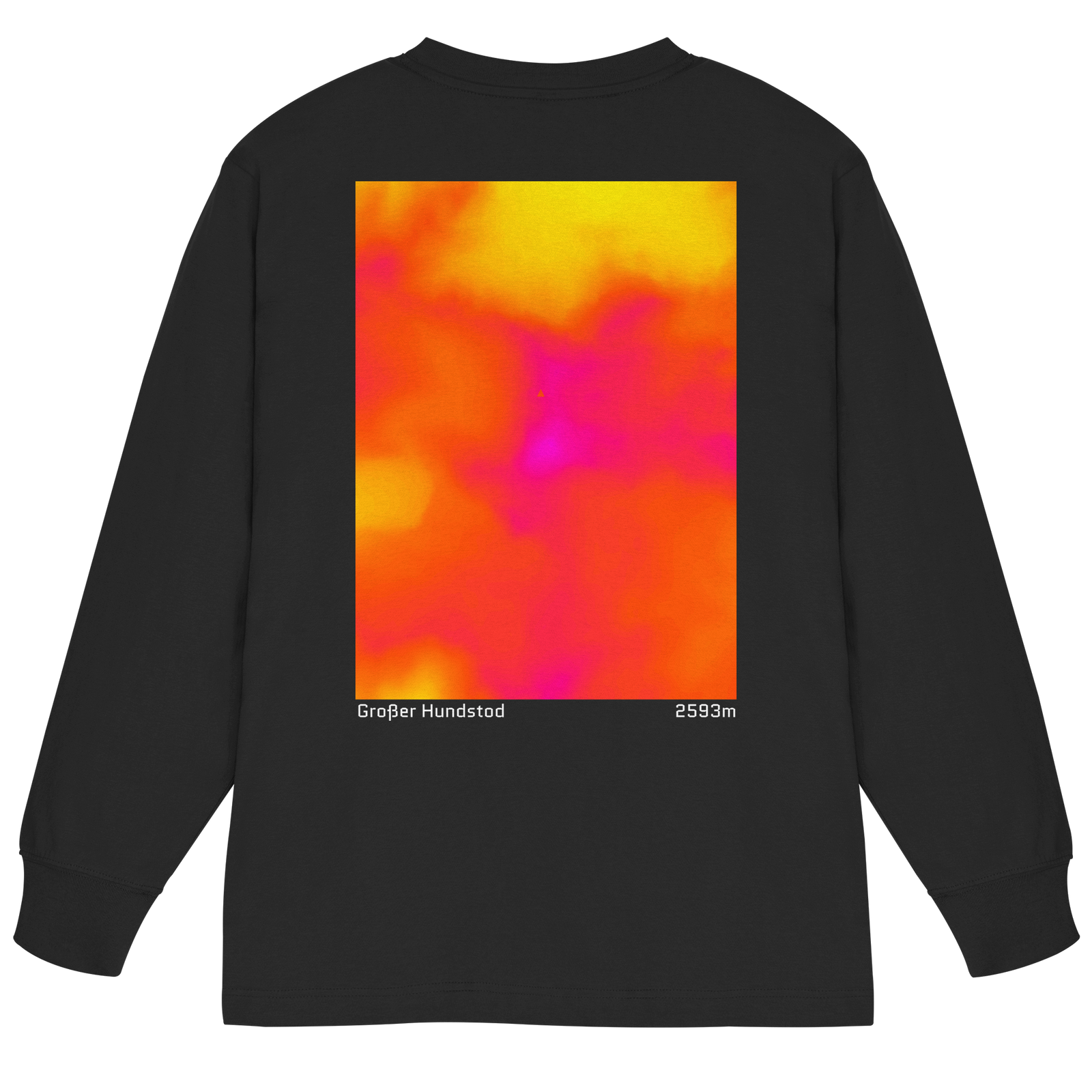 Großer Hundstod Gradient Oversized Longsleeve (Unisex)