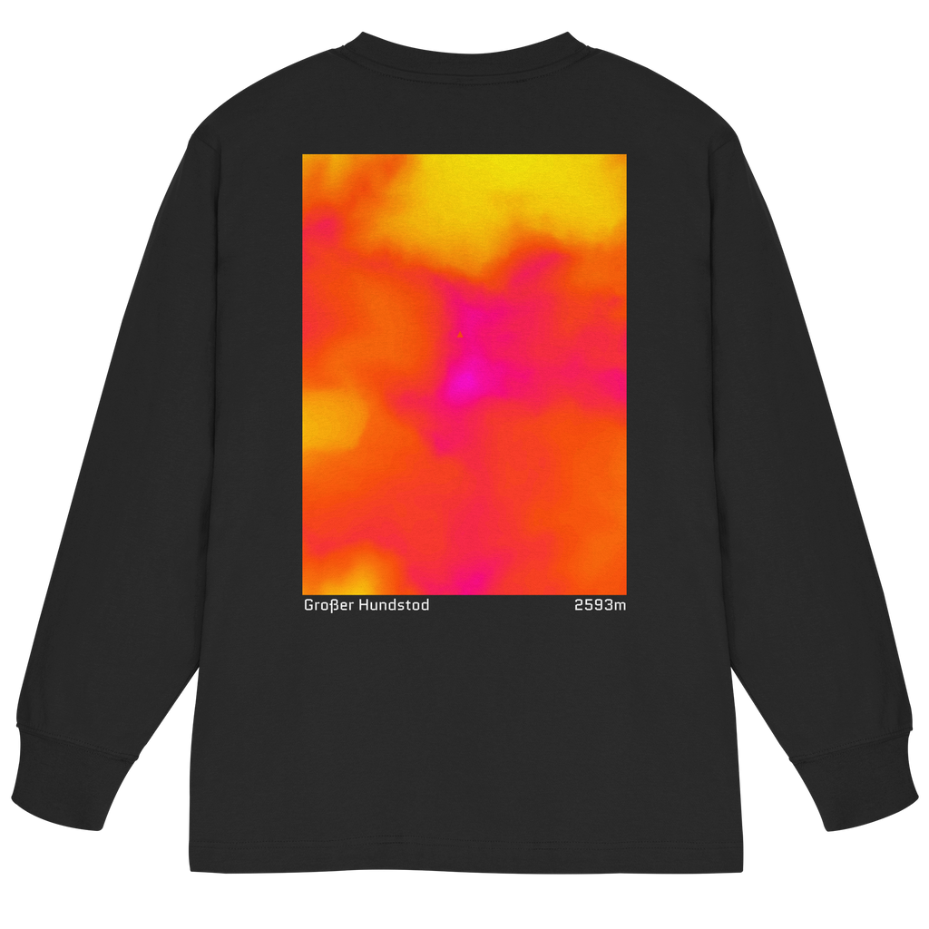 Großer Hundstod Gradient Oversized Longsleeve (Unisex)